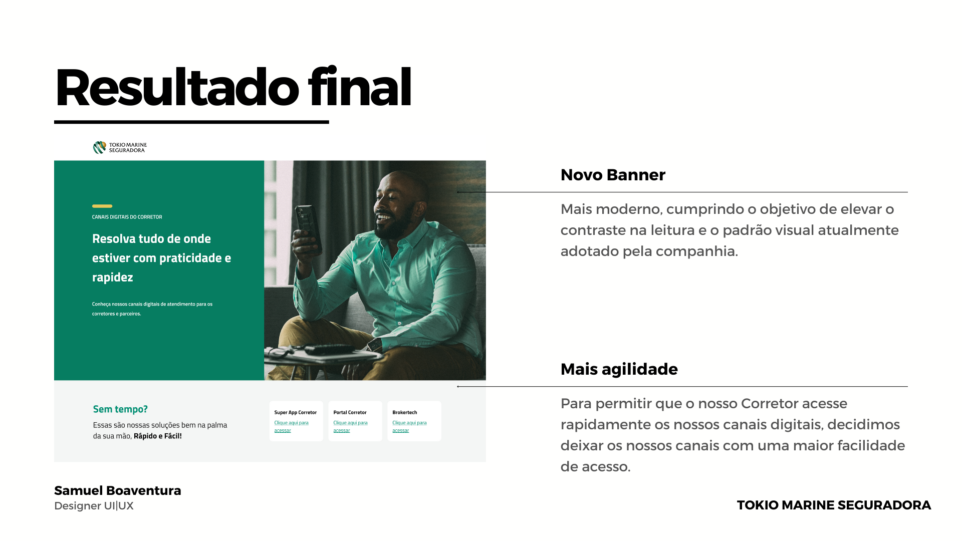 Interfaces dos canais digitais para corretores — Tokio Marine Seguradora — imagem 8